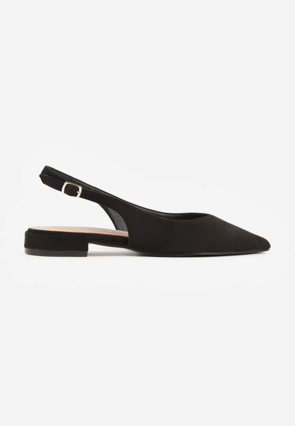 Czarne Sandały Slingback Vices z Wkładką ze Skóry Naturalnej Annisae