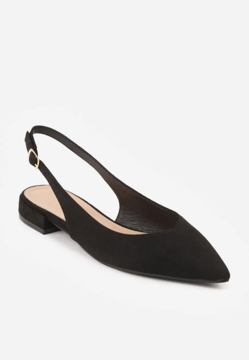 Czarne Sandały Slingback Vices z Wkładką ze Skóry Naturalnej Annisae