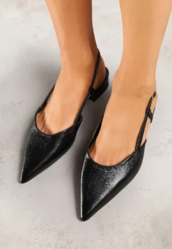Czarne Sandały Vices Typu Slingback Nilessea