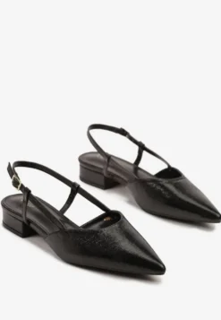 Czarne Sandały Vices Typu Slingback Nilessea
