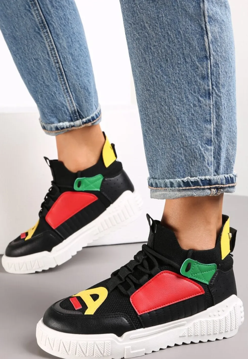 Czarne Sneakersy Agathime