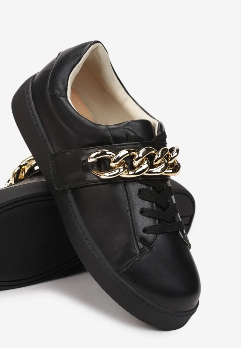 Czarne Sneakersy Amathista