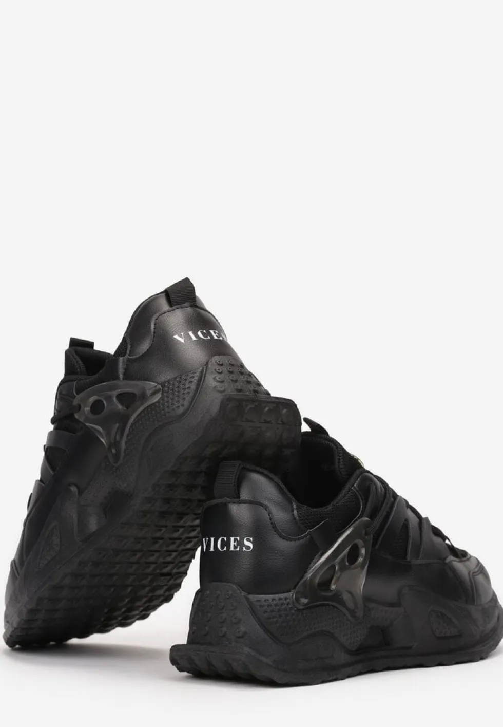Czarne Sneakersy Atel