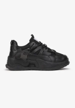 Czarne Sneakersy Atel
