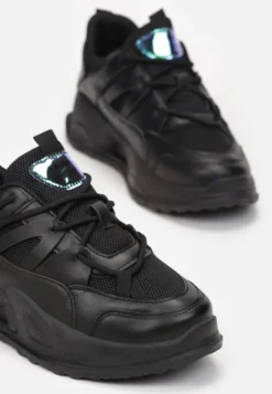 Czarne Sneakersy Atel