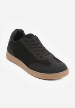 Czarne Sneakersy Barefoot w Stylu Tenisówek Hurla