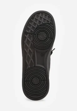 Czarne Sneakersy Basic z Paskami na Boku Adila