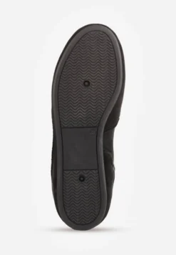 Czarne Sneakersy Boxing Shoes z Ociepleniem i Wysoką Cholewką Ferdama