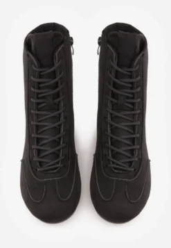 Czarne Sneakersy Boxing Shoes z Ociepleniem i Wysoką Cholewką Ferdama