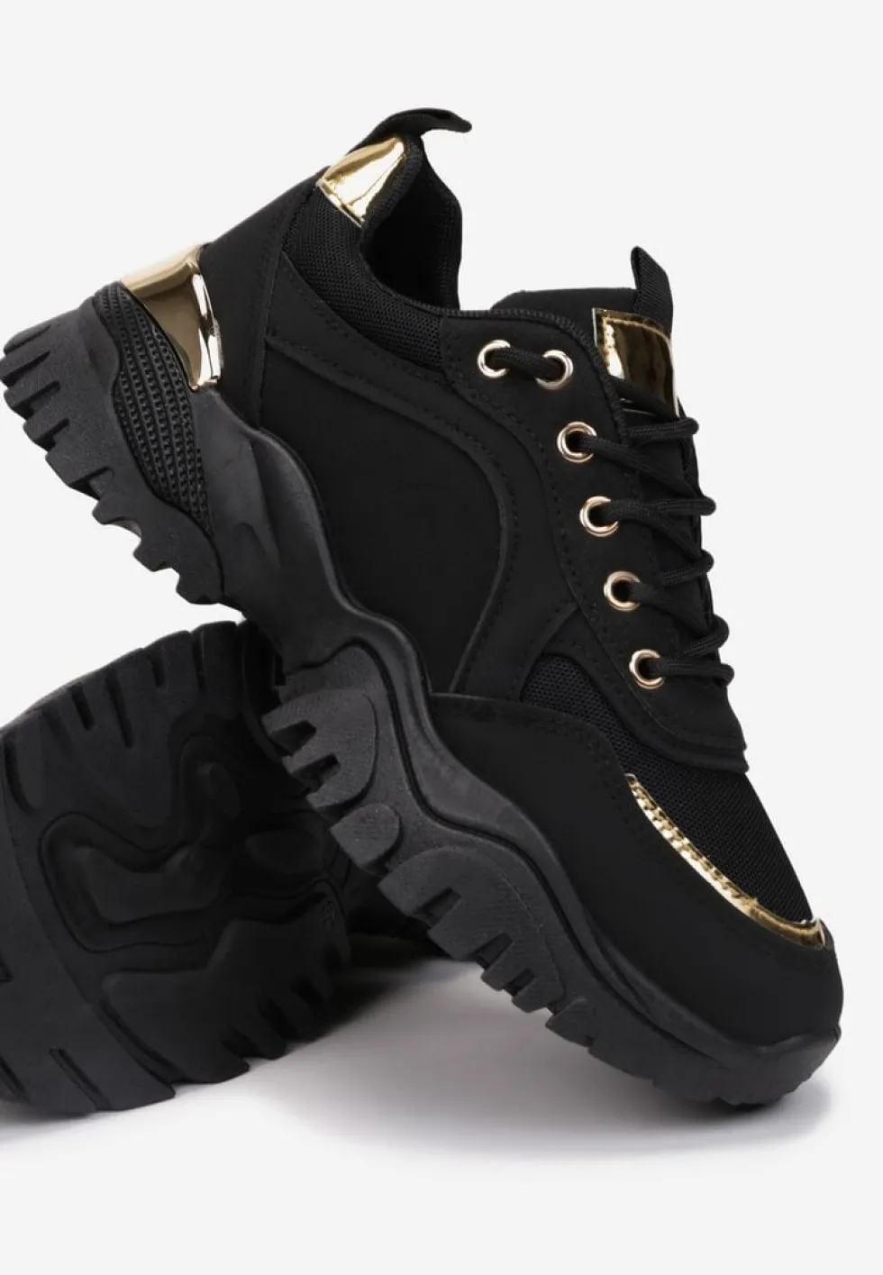 Czarne Sneakersy Myramia