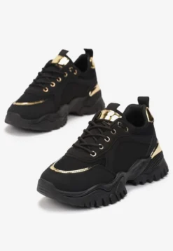 Czarne Sneakersy Myramia