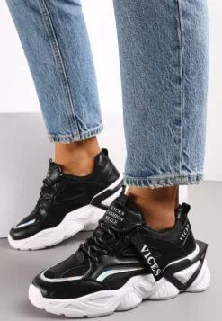 Czarne Sneakersy Naerime