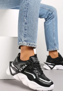 Czarne Sneakersy Naerime
