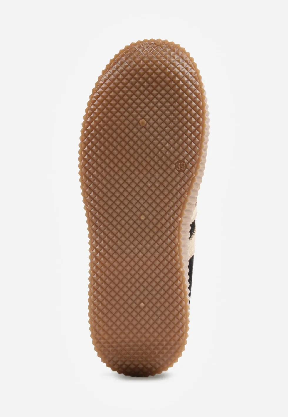 Czarne Sneakersy na Kauczukowej Tłoczonej Platformie Ozdobione Paskami Naifeh