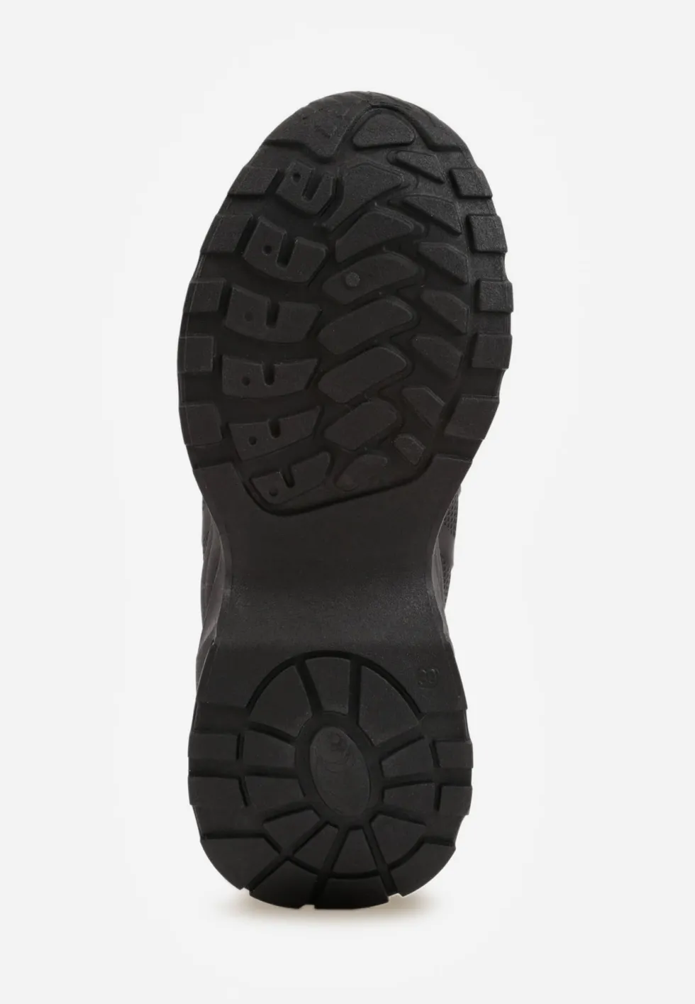 Czarne Sneakersy na Niskiej Platformie z Ozdobnymi Wstawkami na Cholewce Amrogia