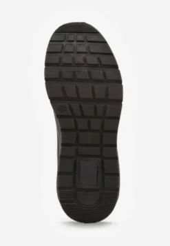 Czarne Sneakersy na Platformie z Transparentną Wstawką przy Podeszwie Riovira