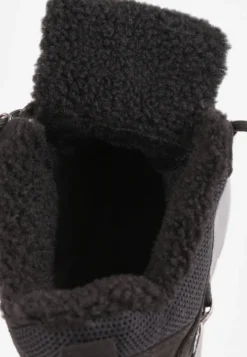 Czarne Sneakersy Śniegowce Vices na Platformie w Sportowym Stylu Nelsella