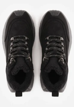Czarne Sneakersy Śniegowce Vices na Platformie w Sportowym Stylu Nelsella