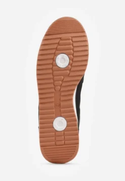 Czarne Sneakersy Ozdobione Dwoma Paskami Lannatea