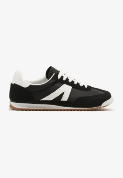 Czarne Sneakersy Ozdobione Geometrycznym Motywem Clevandra