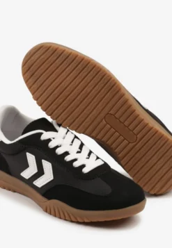 Czarne Sneakersy Typu Kultowe Tenisówki Zdobione Przeszyciami Naporae
