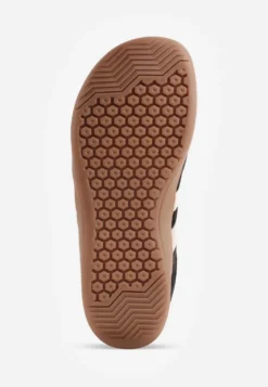 Czarne Sneakersy Typu Tenisówki w Stylu Barefoot ze Skóry Naturalnej Zesso