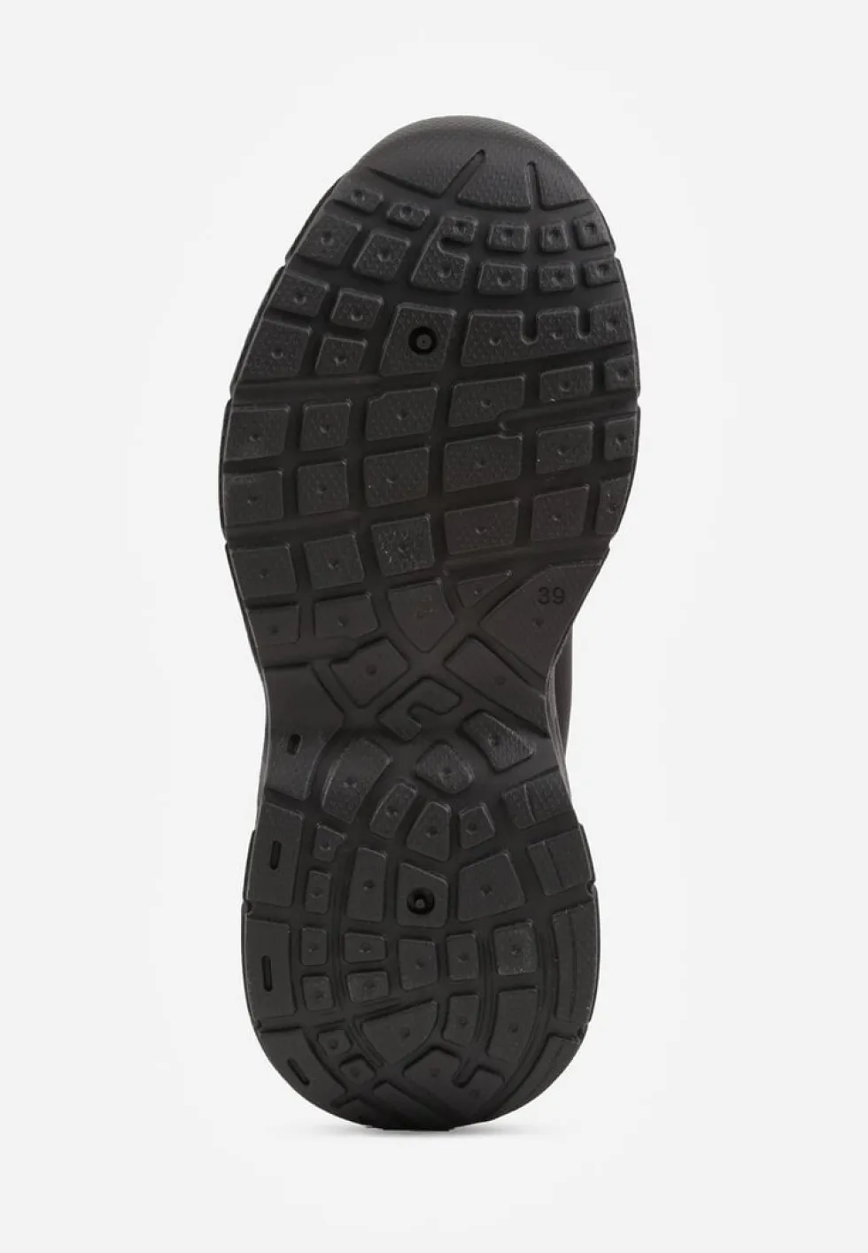 Czarne Sneakersy Vices na Platformie Ozdobione Tłoczeniem Natiselle