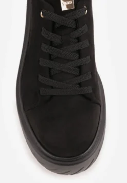 Czarne Sneakersy VICES na Platformie Typu Chunky Tassi