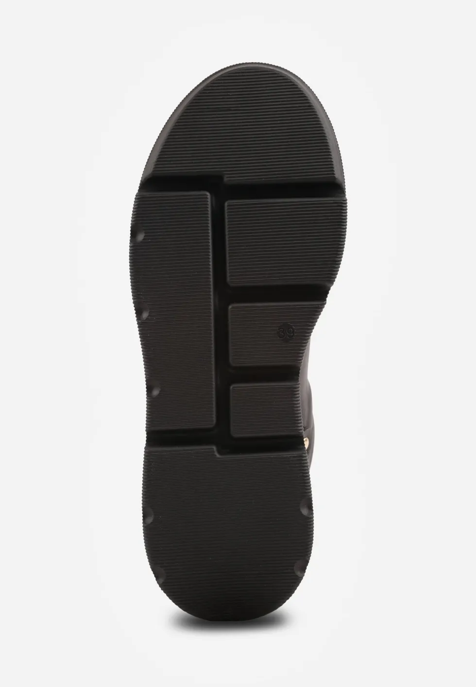 Czarne Sneakersy Vices na Platformie Ozdobione Metaliczną Aplikacją Tatellia