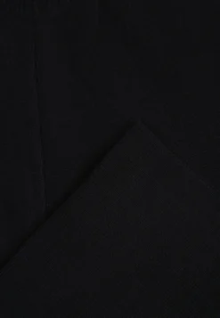 Czarne Spodnie Casual z Dzianiny z Wiskozą o Fasonie Straight Leg Nalex
