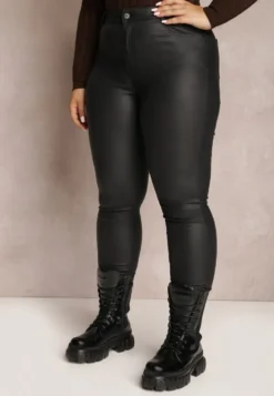 Czarne Spodnie Skinny Zangi