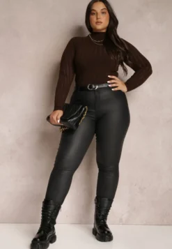 Czarne Spodnie Skinny Zangi