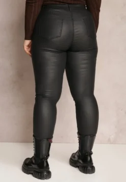 Czarne Spodnie Skinny Zangi
