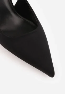 Czarne Szpilki Typu Slingback Sellena