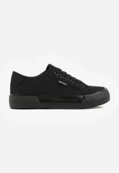Czarne Trampki VICES z Napisem Rioselle