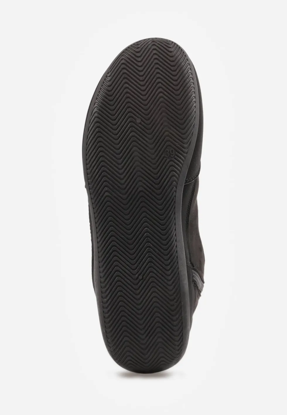 Czarne Wysokie Sneakersy Typu Boxing Boots z Ocieplaną Wyściółką Tilpera