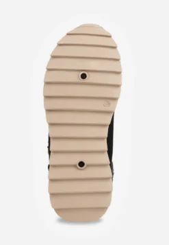 Czarne Zimowe Sneakersy ze Sztucznym Futerkiem Turelia