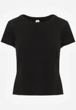Czarny Bawełniany T-shirt Melinthe