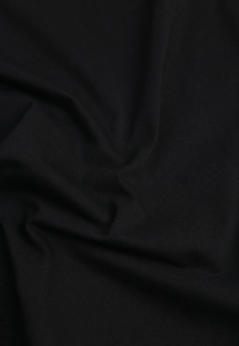 Czarny Bawełniany T-shirt Ozdobiony po Bokach Rozcięciami Brinelle