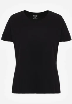 Czarny Casualowy Bawełniany T-shirt Ilanira
