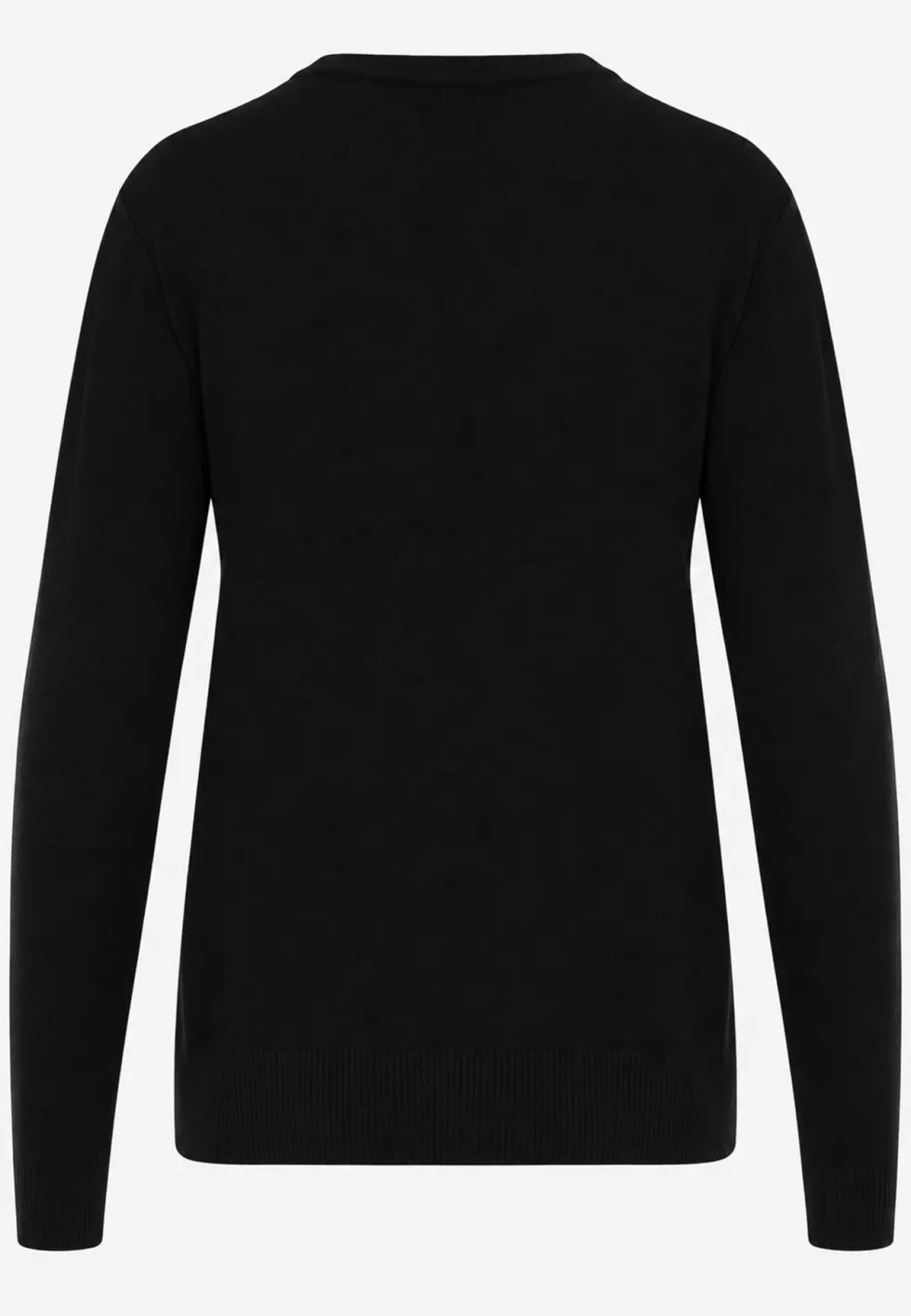 Czarny Minimalistyczny Sweter z Bawełną Bellama