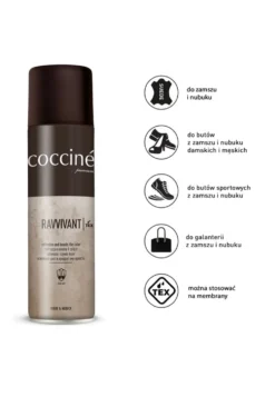 Czarny Odświeżający Spray do Zamszu i Nubuku Coccine