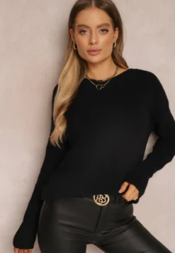 Czarny Sweter Lyna