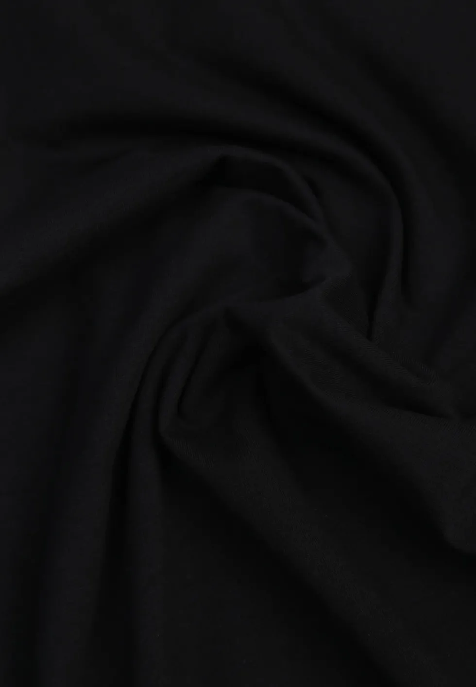 Czarny T-shirt Basic z Bawełny o Klasycznym Prostym Kroju z Zaokrąglonym Dekoltem Setho