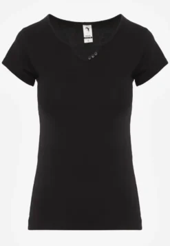 Czarny T-shirt Petomeine