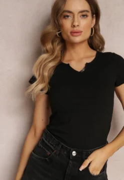 Czarny T-shirt Petomeine