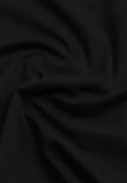 Czarny T-shirt z Bawełny z Okrągłym Dekoltem Nedima