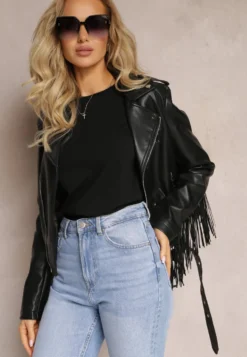 Czarny T-shirt z Linii Basic Apoxis