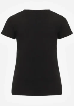 Czarny T-shirt z Linii Basic Apoxis