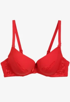 Czerwony Biustonosz Koronkowy Full Cup Kristelle